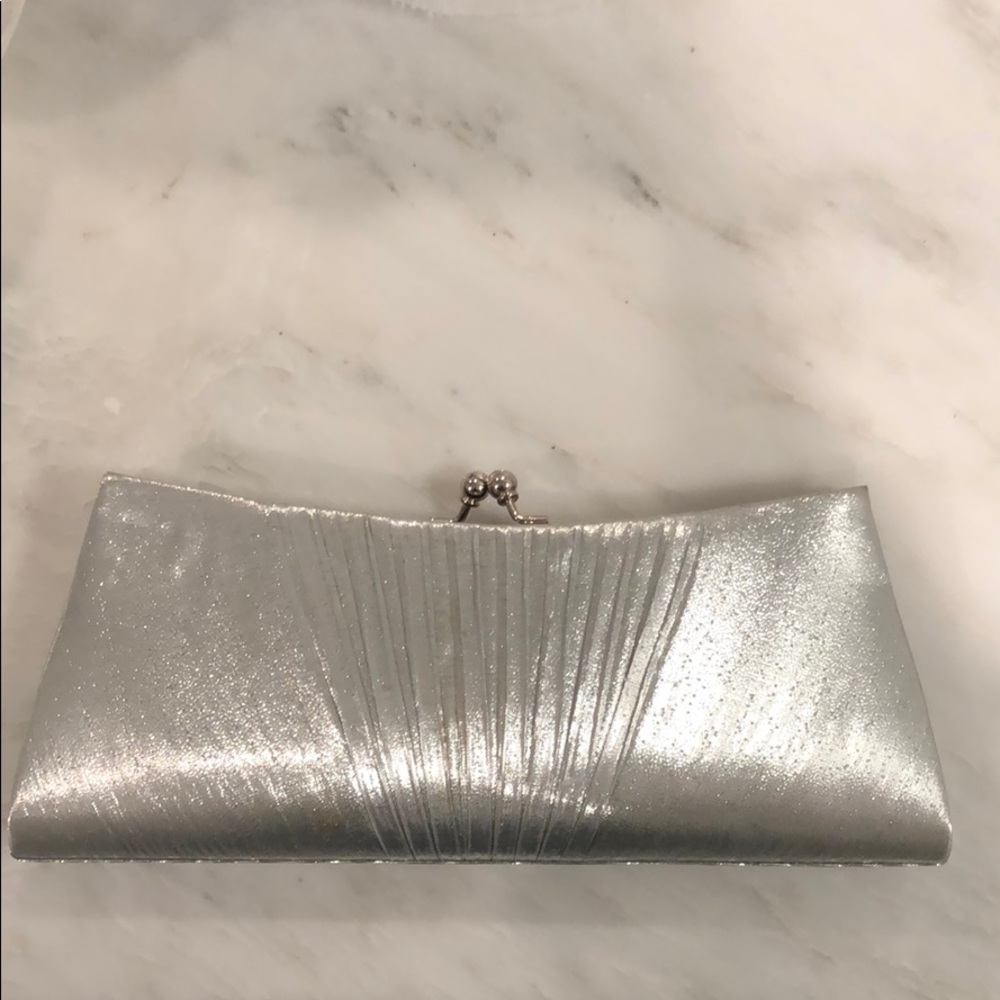 JNB Silver Clutch